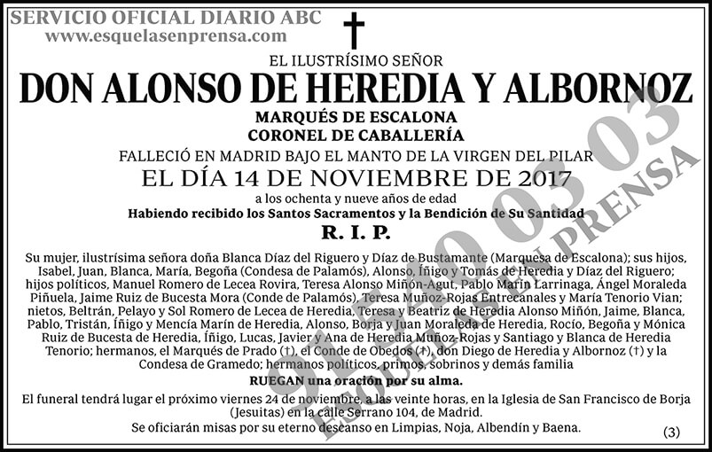 Alonso de Heredia y Albornoz